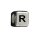 Letterbead silbern/schwarz R