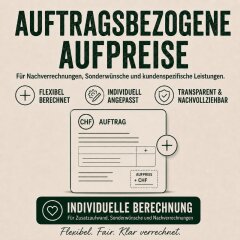 Auftragsbezogener Aufpreis