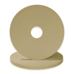 BioThane&reg; Modul 13 mm, Model: lang, Stahl silbern - tan