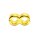 Antiksilber Bead "8" golden