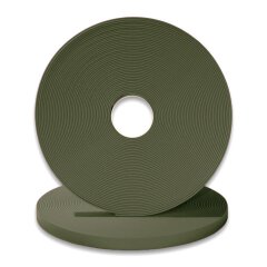 BioThane&reg; - Tau-/Seil Modul 16 mm, Deluxe Stahl silbern olive