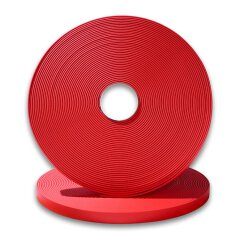 BioThane&reg; - Tau-/Seil Modul 16 mm, Deluxe Stahl silbern red