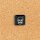 Ferrule 20 x 20 mm "Rocker Skull" Schwarz Matt beidseitig graviert