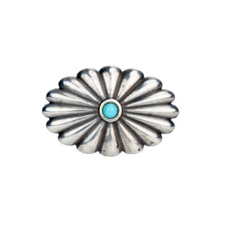 Turquoise Conchos Oval