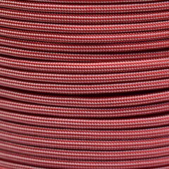 Paracord Typ 3 imperial red / silver grey stripe
