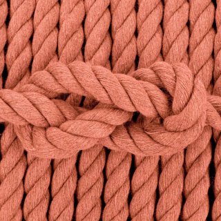 Baumwoll Seil gedreht 10mm dark pink