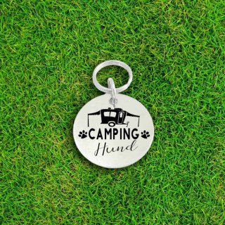 Runder Anhänger "Camping Hund"