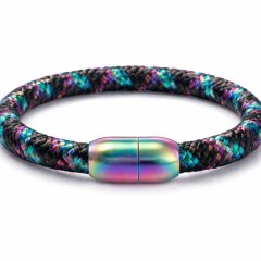 Magnetverschluss Edelstahl Neo Chrome 19 x 10 mm, Loch 6 mm