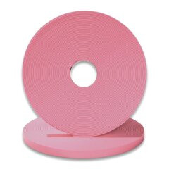 BioThane&reg; Zugstopp- Modul 16 mm, Stahl silbern / pastel pink