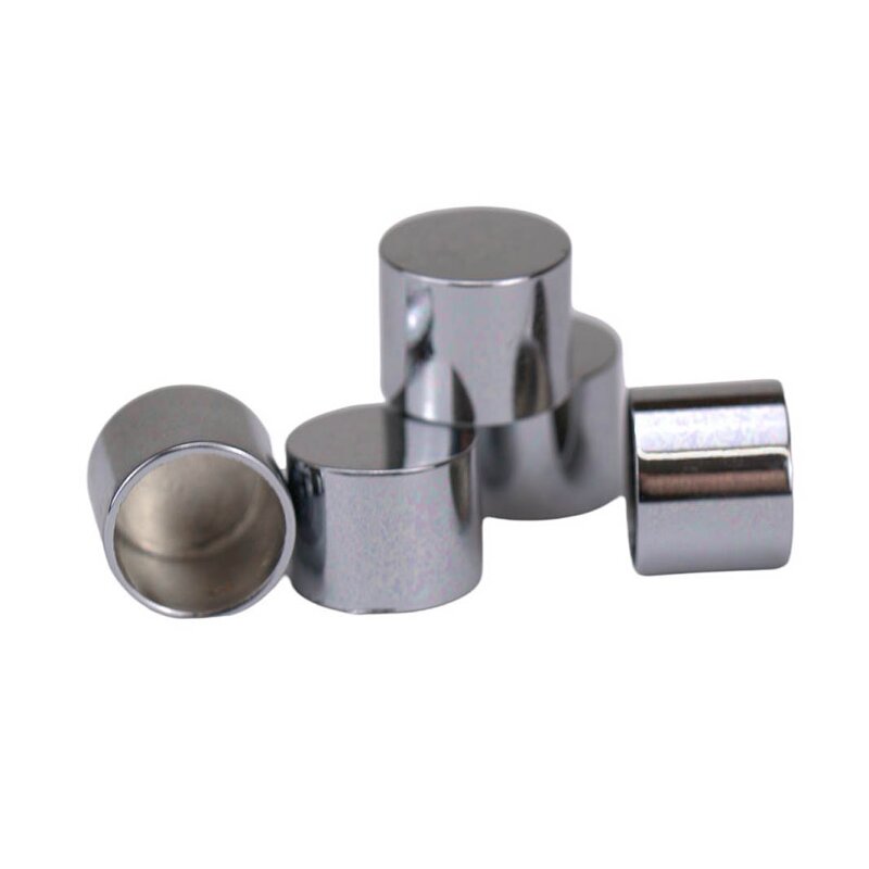 Premium Seilendkappe m. flachem Kopf verchromt 10 mm