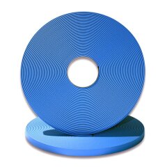 BioThane&reg; Modul 19 mm, mit Schieber, Model: lang, Premium Chrom light blue