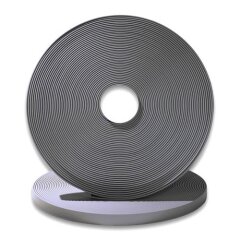 BioThane&reg; Modul 19 mm, mit Schieber, Model: lang, Premium Chrom grey