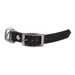 BioThane&reg; Modul 19 mm, mit Schieber, Model: kurz, Premium Chrom dark brown