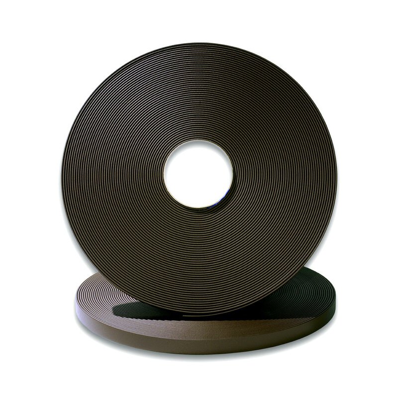 BioThane® Modul 25 mm, mit Schieber und Ösen, Model: kurz V.2, Premium Rosé Gold dark brown