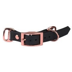 BioThane&reg; Modul 19 mm, mit Schieber, Model: lang, Premium Ros&eacute; Gold light brown