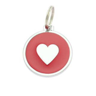 Identifizierungsplatte - Herz - rot 30 mm