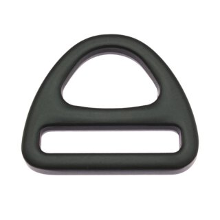 Dreieckiger D-Ring, schwarz 40 mm