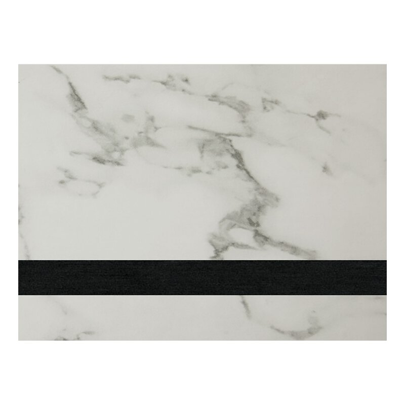 LLS116 - 12 x 24 White Marble Laserable Leatherette 1.2 mm