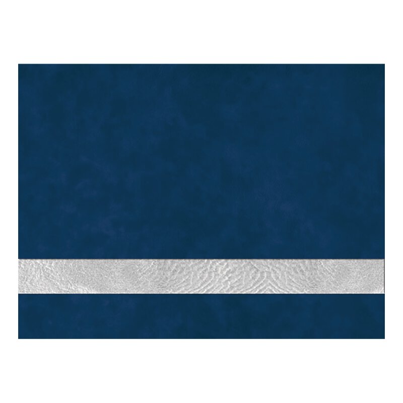 LLS114 - 12 x 24 Blue/Silver Laserable Leatherette 1.2 mm