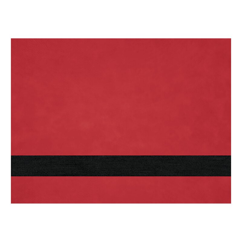 LLS117 - 12 x 24 Red Laserable Leatherette 1.2 mm