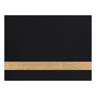 LLS103A - 12" x 24" Black/Gold Laserable Leatherette 1.2 mm
