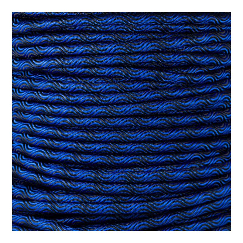 Smooth Wave Cord 10 mm - Blau & Schwarz