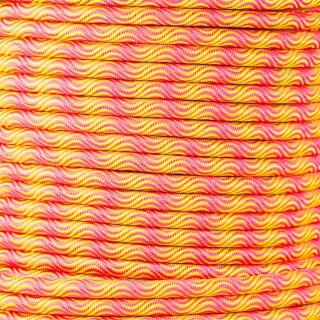 Smooth Wave Cord 10 mm - Gelb & Rosa