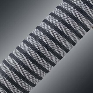 Softgrip Anti-Rutsch Gurtband dunkelgrau-weiss 20 mm