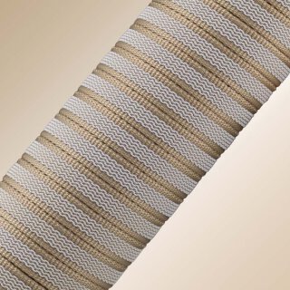Softgrip Anti-Rutsch Gurtband taupe-weiss