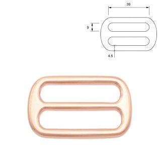 Schieber - Stopper - Regulator rosé gold 40 mm B