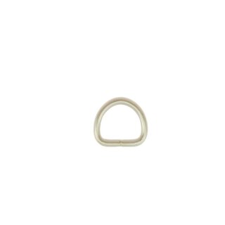 Stahl Halbrundring, D-Ring vernickelt 12 mm erh&ouml;ht