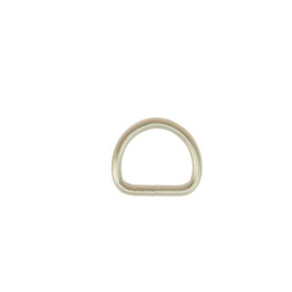Stahl Halbrundring, D-Ring vernickelt 16 mm erh&ouml;ht