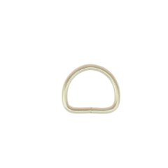 Stahl Halbrundring, D-Ring vernickelt 20 mm erh&ouml;ht