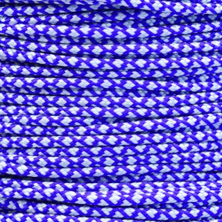 Paracord Typ 2 electric blue silver diamonds