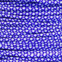 Paracord Typ 2 electric blue silver diamonds