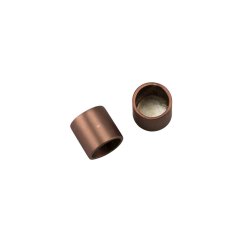 Premium Seilendkappe m. flachem Kopf - dark coffee matt 8 mm
