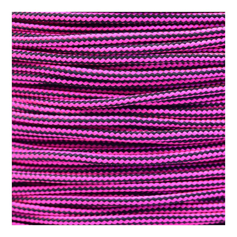 Paracord Typ 2 neon pink black stripe