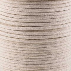fein geflochtenes Baumwoll Seil 4 mm cremig-weiss (100 m)