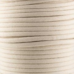 fein geflochtenes Baumwoll Seil 8 mm cremig-weiss (100 m)
