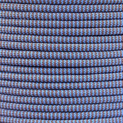 Paracord Typ 3 chocolate brown / baby blue shockwave