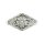 3D Floral Concho Diamant gross
