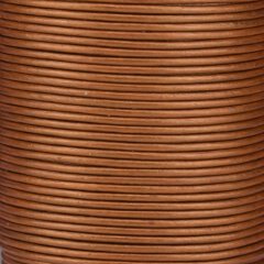 Premium Metallic Rundleder copper