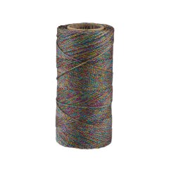 Linhasita Gewachstes Polyester Cord (PE-4), 1 mm, Farbe: MULTICOLOR