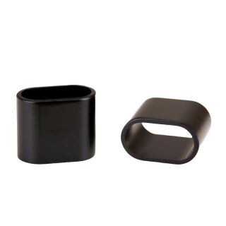 Eigene Gravur: Ferrule schwarz matt 20 x 20 mm Beidseitig