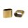 Eigene Gravur: Ferrule Antikes Messing 20 x 20 mm Einseitig