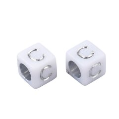 Letterbeads metallic / bunt ca. 3200stk.
