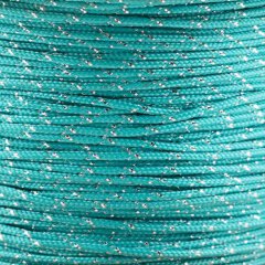 Paracord Typ 1 turquoise & silver metal x