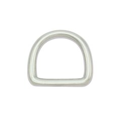 Verchromter Messing-Halbrundring, D-Ring
