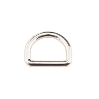 Stahl Halbrundring, D-Ring champagner