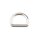 Stahl Halbrundring, D-Ring champagner